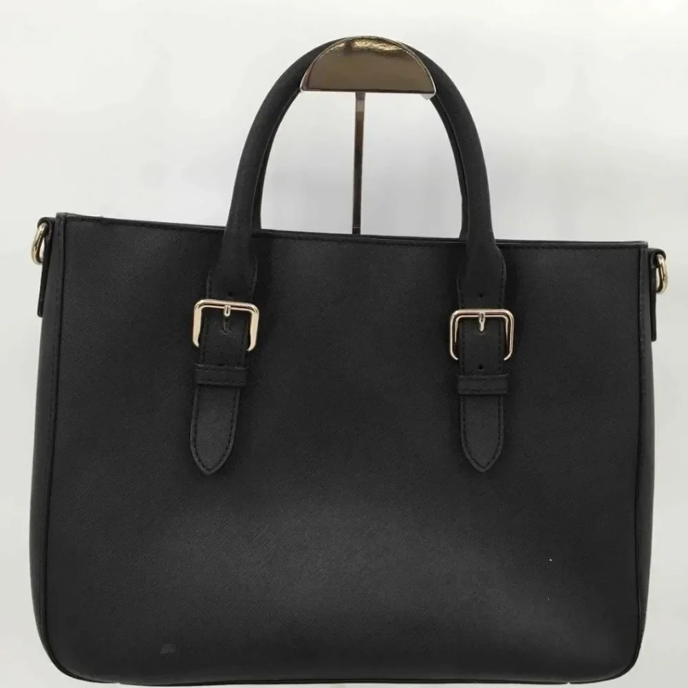 KATE SPADE Black Leather  Cove Street Goldie Leather Satchel Shoulder Bag Purse